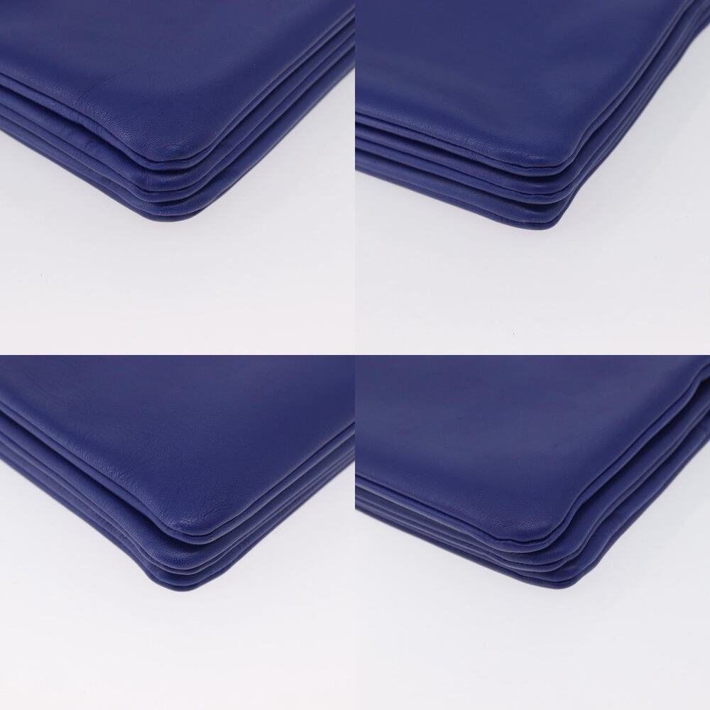 Celine Leather Trio Large Shoulder Bag Blue - Picture 6 of 13